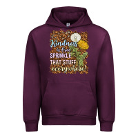 Mauve Wine kindness is free sprinkle Urban Hoodie - NancyCooperArtShop