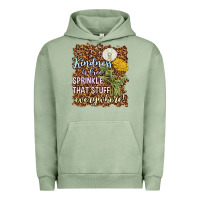Pigment Oil Green kindness is free sprinkle Urban Hoodie - NancyCooperArtShop