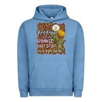 Pigment Pebble Blue kindness is free sprinkle Urban Hoodie - NancyCooperArtShop