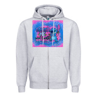 Heather Grey touch me and i will bite you stitch Zipper Hoodie - Zillion Design Studio