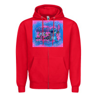 Red touch me and i will bite you stitch Zipper Hoodie - Zillion Design Studio