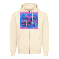 Sandshell touch me and i will bite you stitch Zipper Hoodie - Zillion Design Studio