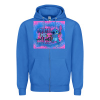 True Royal touch me and i will bite you stitch Zipper Hoodie - Zillion Design Studio