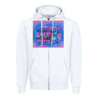 White touch me and i will bite you stitch Zipper Hoodie - Zillion Design Studio