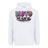 White moto mama Heavyweight Hoodie - Artiststas