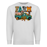 Dove Grey farm life farm animals truck Premium Sweatshirt - Jasminsmagicworld