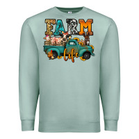 Seafoam farm life farm animals truck Premium Sweatshirt - Jasminsmagicworld