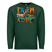 Sports Green farm life farm animals truck Premium Sweatshirt - Jasminsmagicworld