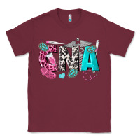 Burgundy cna Classic Tee - texasbilliewilder