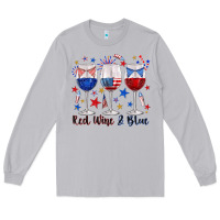 Moon Dust red wine and blue wine glasses Long Sleeve Tee - texasbilliewilder