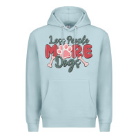 Blue Mist less people more dogs Premium Hoodie - MaliasSmallBusiness
