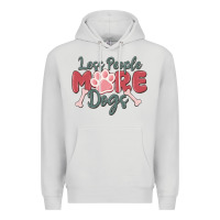 Dove Grey less people more dogs Premium Hoodie - MaliasSmallBusiness