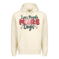 Sandshell less people more dogs Premium Hoodie - MaliasSmallBusiness
