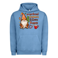 Pigment Pebble Blue gingerbread wishes cocoa kisses Urban Hoodie - MaliasSmallBusiness