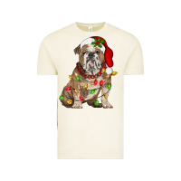 Vintage Arctic Christmas english bulldog Vintage Tee - BarkalooDesign