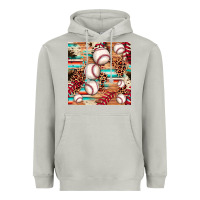 Moon Dust baseball leopard cowhide turquoise seamless pattern Heavyweight Hoodie - JahusDesignShop