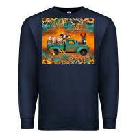 Navy farm animals truck Premium Sweatshirt - Jasminsmagicworld