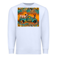 White farm animals truck Premium Sweatshirt - Jasminsmagicworld