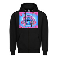 Black stitch rainbow Zipper Hoodie - Zillion Design Studio