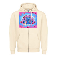 Sandshell stitch rainbow Zipper Hoodie - Zillion Design Studio