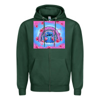 Sports Green stitch rainbow Zipper Hoodie - Zillion Design Studio