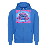 True Royal stitch rainbow Zipper Hoodie - Zillion Design Studio