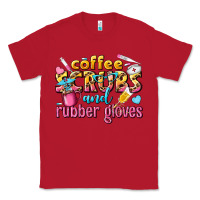 Red coffee scrubs and rubber gloves Classic Tee - texasbilliewilder