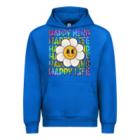 Cobalt happy mind happy life Urban Hoodie - NancyCooperArtShop