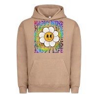 Pigment Burro happy mind happy life Urban Hoodie - NancyCooperArtShop