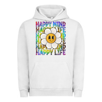 Pigment Lunar Rock happy mind happy life Urban Hoodie - NancyCooperArtShop
