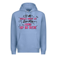 Colony Blue y'all gonna make me lose my mind Premium Hoodie - MaliasSmallBusiness