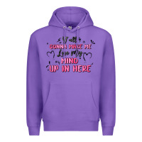 Purple y'all gonna make me lose my mind Premium Hoodie - MaliasSmallBusiness