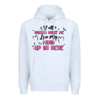 White y'all gonna make me lose my mind Premium Hoodie - MaliasSmallBusiness