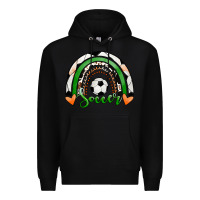 Black Soccer Rainbow Premium Hoodie - RanaPortraitStore