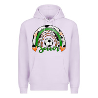 Lilac Soccer Rainbow Premium Hoodie - RanaPortraitStore