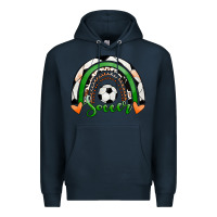 Navy Soccer Rainbow Premium Hoodie - RanaPortraitStore