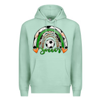 Seafoam Soccer Rainbow Premium Hoodie - RanaPortraitStore
