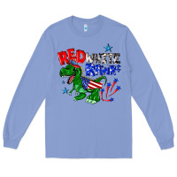 Colony Blue red white rawr billie wilder Long Sleeve Tee - texasbilliewilder