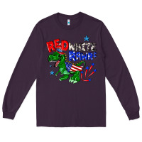 Plum red white rawr billie wilder Long Sleeve Tee - texasbilliewilder