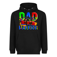 Black dad of a warrior Heavyweight Hoodie - AdoDesignShop