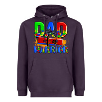 Plum dad of a warrior Heavyweight Hoodie - AdoDesignShop