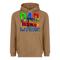 Toasted Coconut dad of a warrior Heavyweight Hoodie - AdoDesignShop