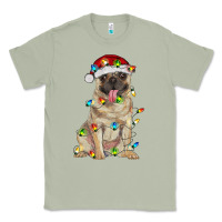 Matcha pug with christmas lights Classic Tee - RanaPortraitStore