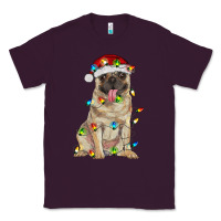 Plum pug with christmas lights Classic Tee - RanaPortraitStore