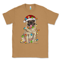 Toasted Coconut pug with christmas lights Classic Tee - RanaPortraitStore