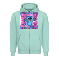Seafoam stitch ohana Zipper Hoodie - Zillion Design Studio