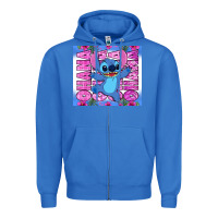 True Royal stitch ohana Zipper Hoodie - Zillion Design Studio