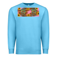Ocean Blue i hate everyone but coffee helps western skeleton coffee mug 15 oz Premium Sweatshirt - Artiststas