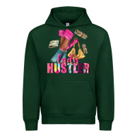 Forest Green lady hustler afro high heels Urban Hoodie - NancyCooperArtShop