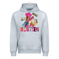 Heather Grey lady hustler afro high heels Urban Hoodie - NancyCooperArtShop